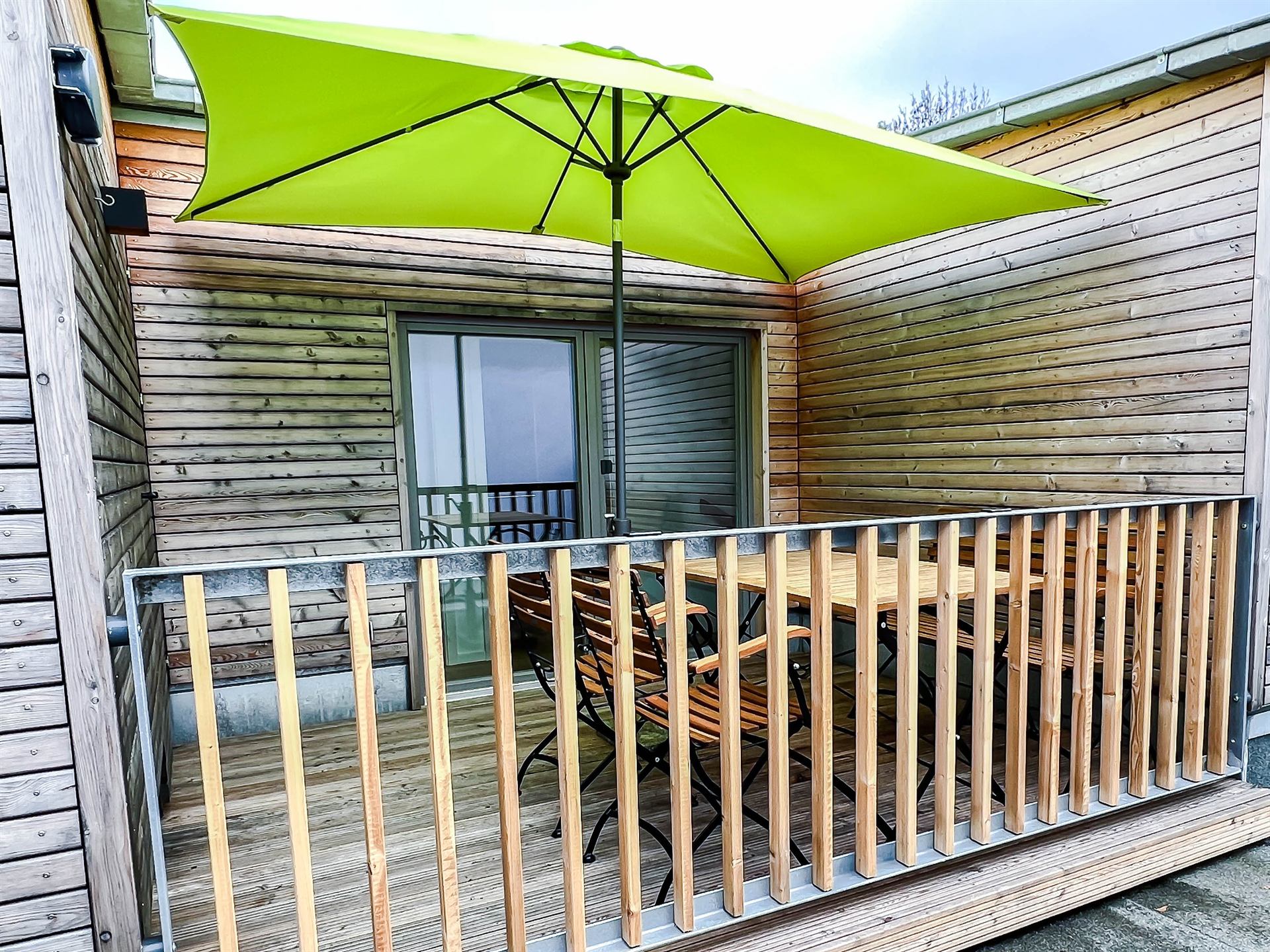 Terrasse der Ferienwohnung
